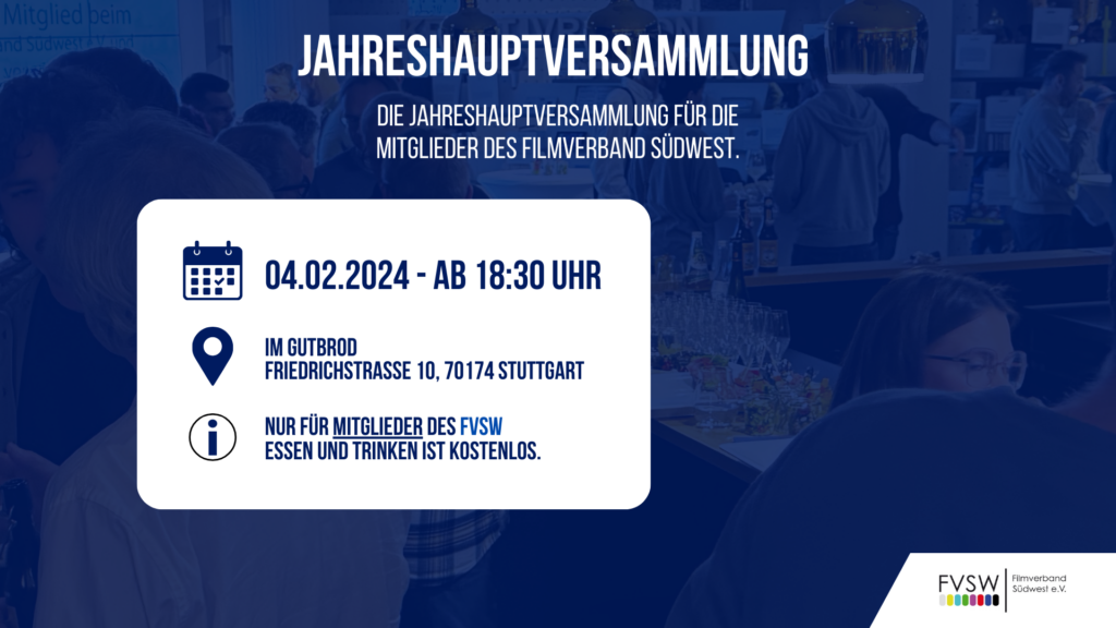 Grafik zur Jahreshauptversammlung 2025 im Gutbrod in Stuttgart
